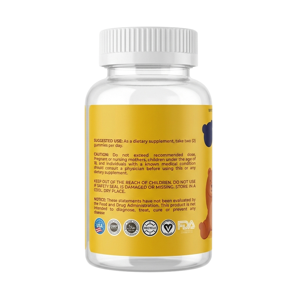 Essova Kids Height Growth Gummies Back 1